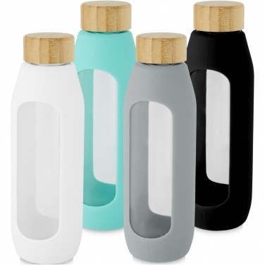 Logo trade promotional products picture of: Tidan 600 ml borosilicate glass bottle with silicone grip