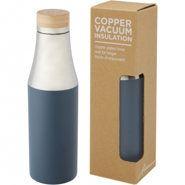 Logotrade corporate gifts photo of: Hulan 540 ml copper vacuum insulated stainless steel bottle with bamboo lid