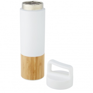 Logo trade advertising products image of: Torne 540 ml  stainless steel bottle with bamboo outer wall