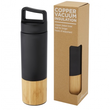 Logo trade promotional gifts picture of: Torne 540 ml copper vacuum insulated stainless steel bottle with bamboo outer wall