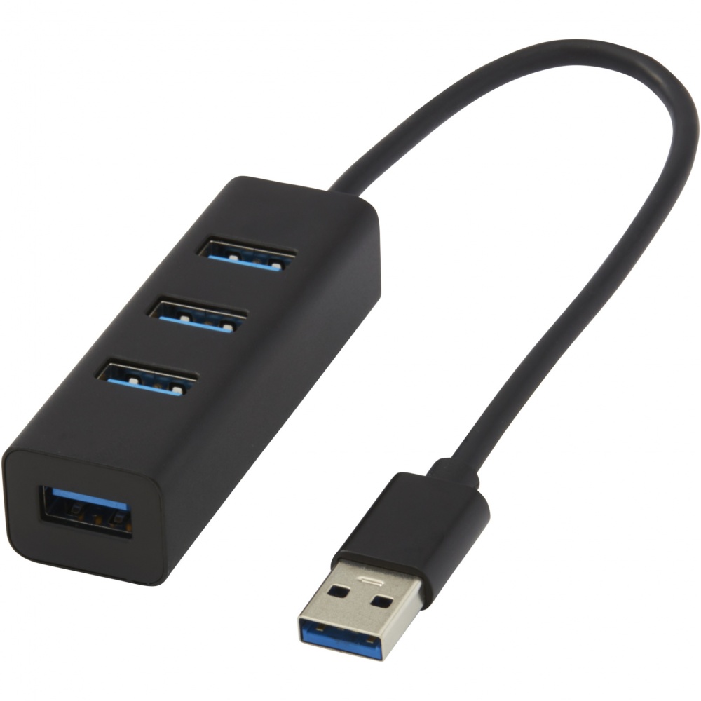 Logo trade promotional merchandise image of: ADAPT aluminum USB 3.0 hub