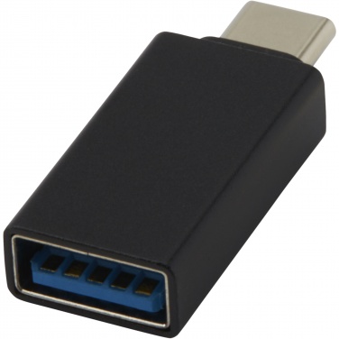 Logo trade business gift photo of: ADAPT aluminum USB-C to USB-A 3.0 adapter