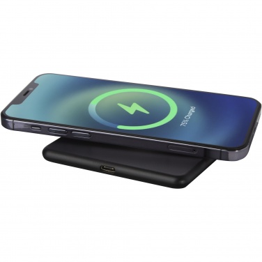 Logo trade corporate gifts picture of: Loop 10W recycled plastic wireless charging pad