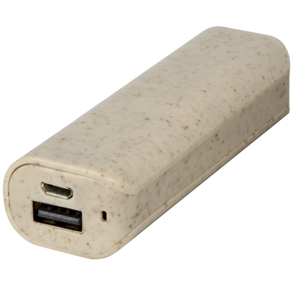 Logotrade promotional merchandise photo of: Yoko 1200mAh wheat straw power bank