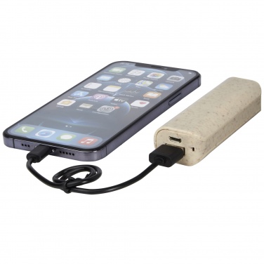 Logotrade promotional merchandise picture of: Yoko 1200mAh wheat straw power bank