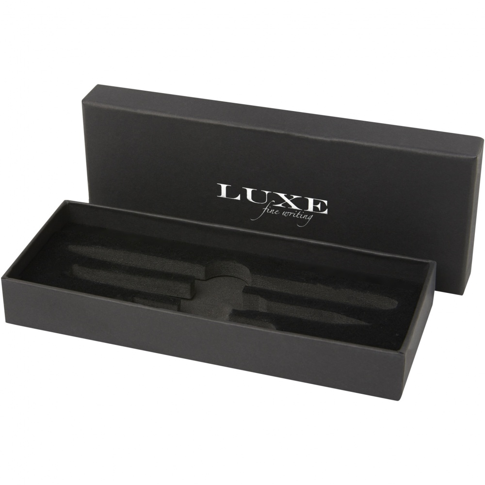 Logo trade promotional merchandise image of: Tactical Dark duo pen gift box