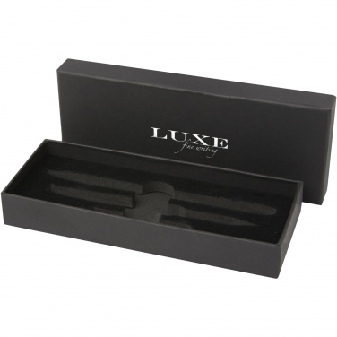 Logo trade promotional product photo of: Tactical Dark duo pen gift box