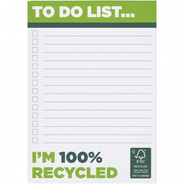 Logo trade promotional gifts image of: Desk-Mate® A6 recycled notepad