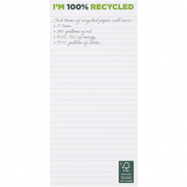 Logo trade promotional products picture of: Desk-Mate® 1/3 A4 recycled notepad