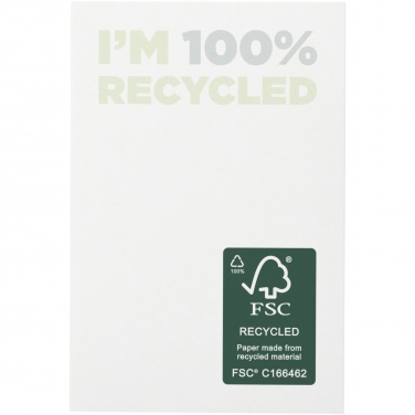 Logo trade corporate gifts image of: Sticky-Mate® recycled sticky notes 50 x 75 mm 