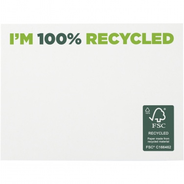 Logo trade promotional merchandise picture of: Sticky-Mate® recycled sticky notes 100x75 mm