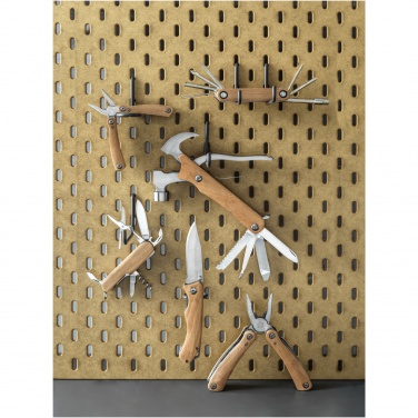 Logo trade promotional giveaways image of: Anderson 12-function medium wooden multi-tool