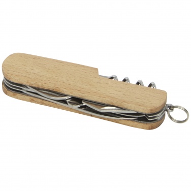 Logo trade promotional merchandise photo of: Richard 7-function wooden pocket knife