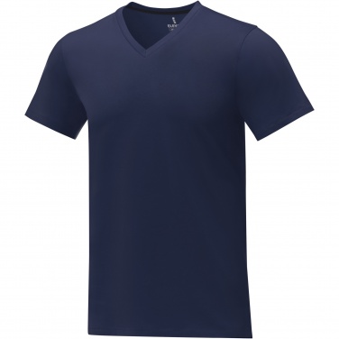 Logo trade promotional merchandise photo of: Somoto short sleeve men's V-neck t-shirt 