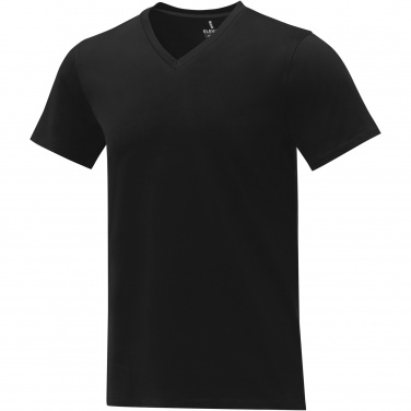 Logo trade promotional giveaways picture of: Somoto short sleeve men's V-neck t-shirt 