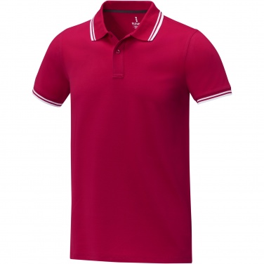 Logo trade advertising products image of: Amarago short sleeve men's tipping polo