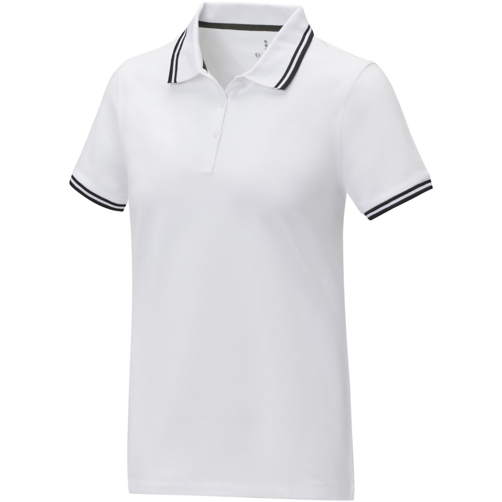 Logotrade promotional merchandise image of: Amarago short sleeve women's tipping polo