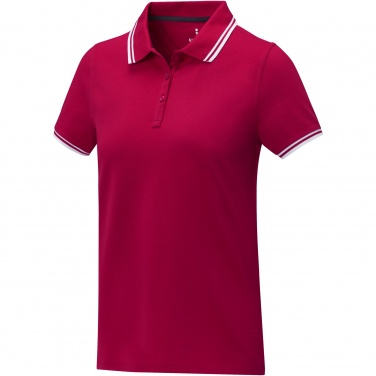 Logotrade promotional item picture of: Amarago short sleeve women's tipping polo