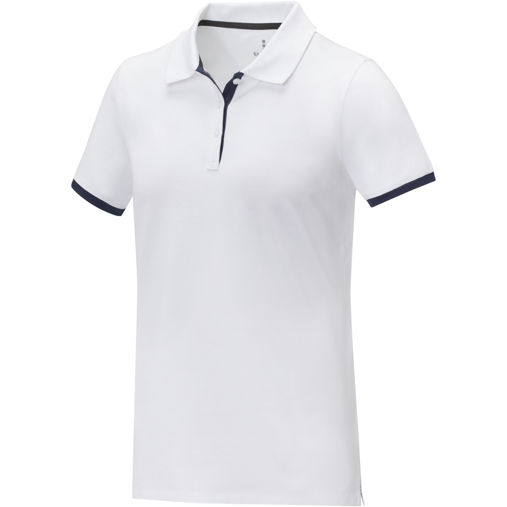 Logo trade business gift photo of: Morgan short sleeve women's duotone polo