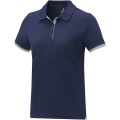 Morgan short sleeve women's duotone polo, Navy