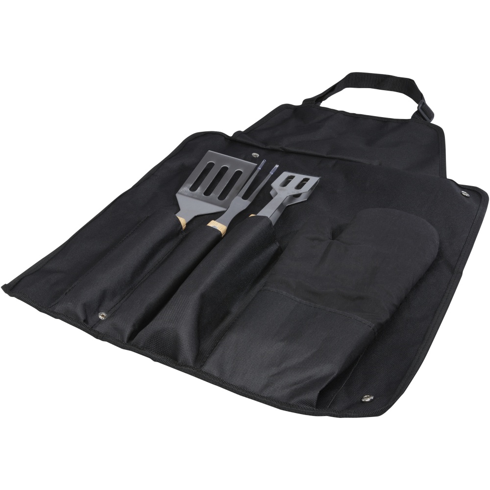 Logotrade promotional giveaways photo of: Gril 3-piece BBQ tools set and glove 