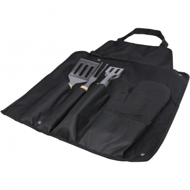 Logotrade advertising product image of: Gril 3-piece BBQ tools set and glove 