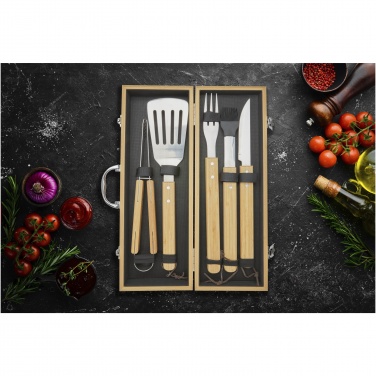 Logo trade business gift photo of: Churras 5-piece BBQ set