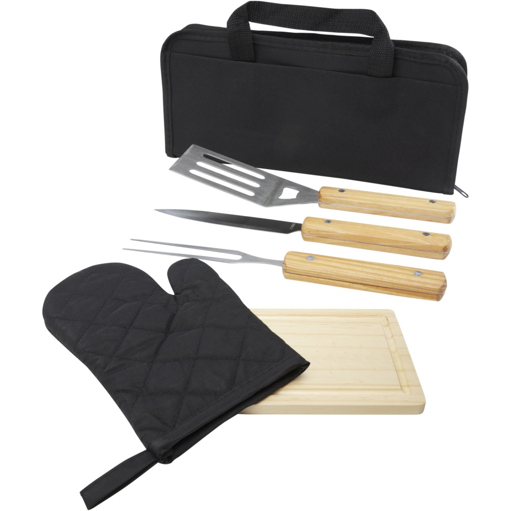 Logo trade promotional gift photo of: Gratar 5-piece BBQ set