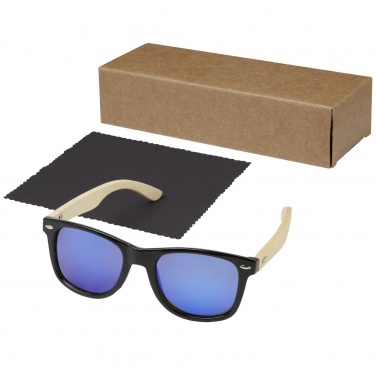 Logotrade promotional giveaways photo of: Taiyō rPET/bamboo mirrored polarized sunglasses in gift box