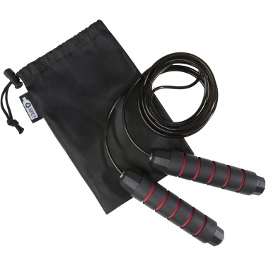 Logo trade promotional products image of: Austin soft skipping rope in recycled PET pouch