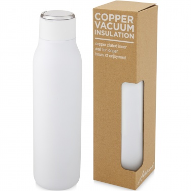 Logotrade promotional merchandise image of: Marka 600 ml copper vacuum insulated bottle with metal loop