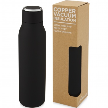 Logo trade promotional item photo of: Marka 600 ml copper vacuum insulated bottle with metal loop