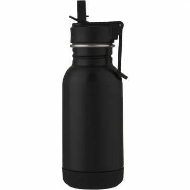 Logotrade promotional gift picture of: Lina 400 ml stainless steel sport bottle with straw and loop