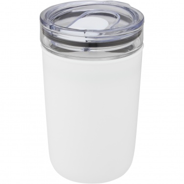 Logo trade promotional giveaways image of: Bello 420 ml glass tumbler with recycled plastic outer wall