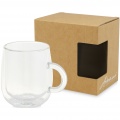 Iris 330 ml glass mug, Transparent clear