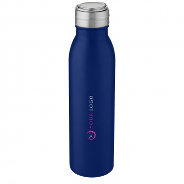 Logo trade promotional gifts picture of: Harper 700 ml stainless steel water bottle with metal loop