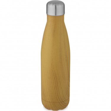 Logotrade corporate gift picture of: Cove 500 ml vacuum insulated stainless steel bottle with wood print