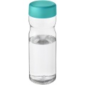 H2O Active® Base Tritan™ 650 ml screw cap water bottle, Transparent clear / Aqua blue