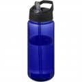 H2O Active® Octave Tritan™ 600 ml spout lid sport bottle, Blue / Solid black