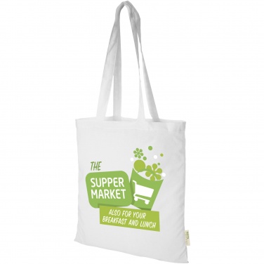 Logo trade promotional items image of: Orissa 140 g/m² organic cotton tote bag 7L