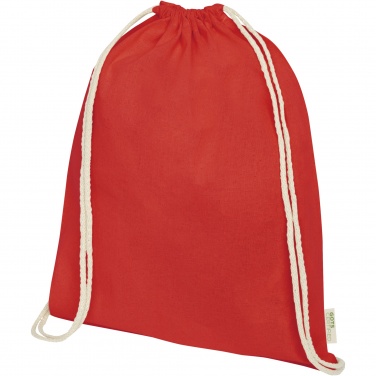 Logo trade advertising product photo of: Orissa 140 g/m² organic cotton drawstring bag 5L