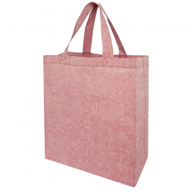 Logotrade promotional gift image of: Pheebs 150 g/m² recycled gusset tote bag 13L