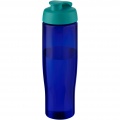 H2O Active® Eco Tempo 700 ml flip lid sport bottle, Aqua / Blue