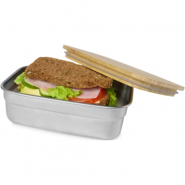 Logotrade promotional item picture of: Tite stainless steel lunch box with bamboo lid