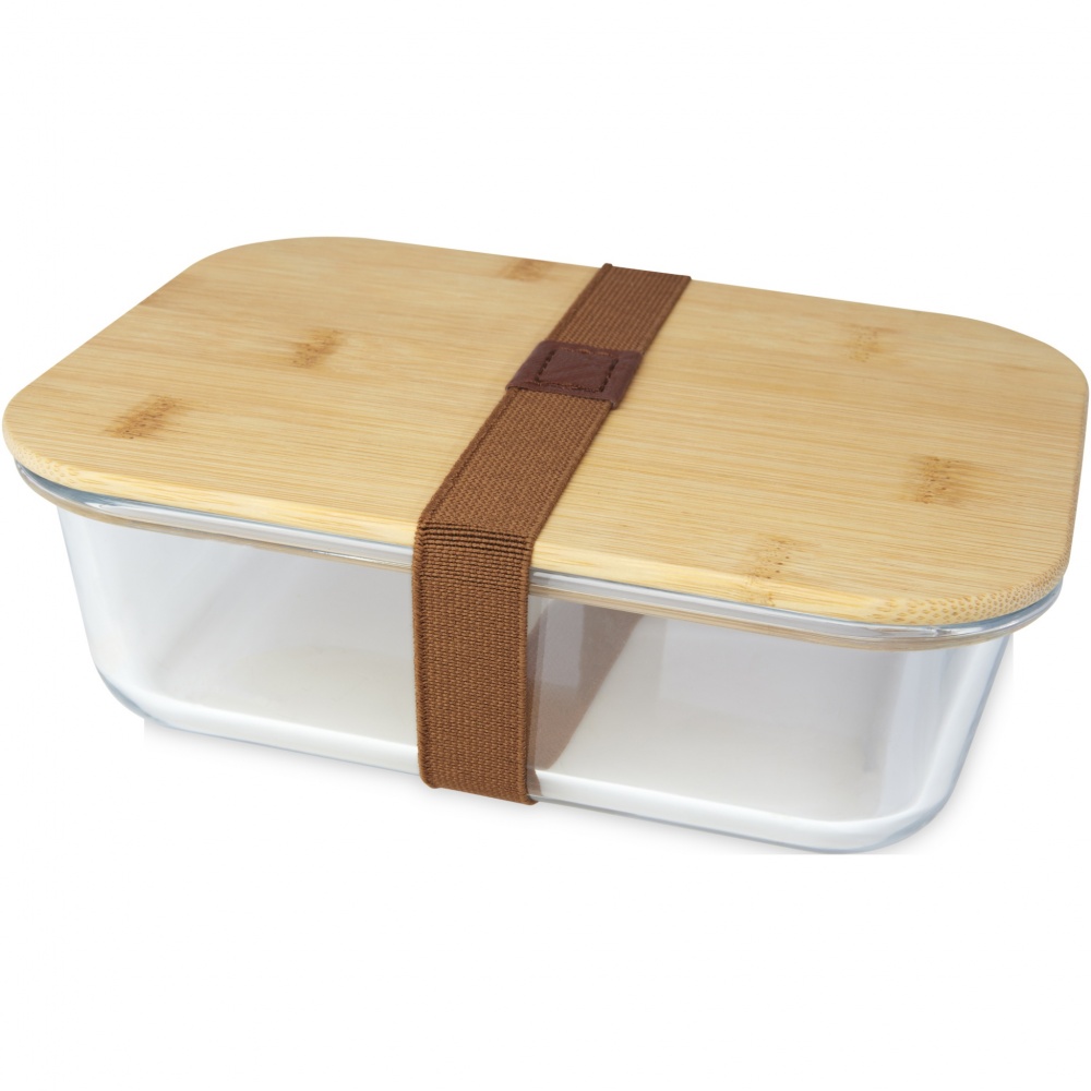 Logotrade promotional giveaway picture of: Roby glass lunch box with bamboo lid