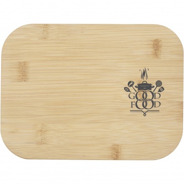 Logo trade promotional gift photo of: Roby glass lunch box with bamboo lid