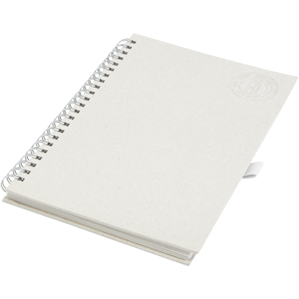 Logo trade promotional items image of: Dairy Dream A5 size reference recycled milk cartons spiral notebook