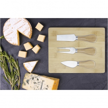 Logotrade promotional product picture of: Ement bamboo cheese board and tools