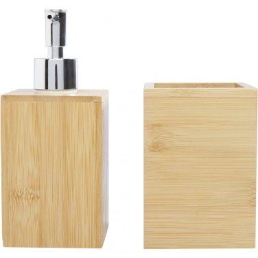 Logotrade corporate gift picture of: Hedon 3-piece bamboo bathroom set