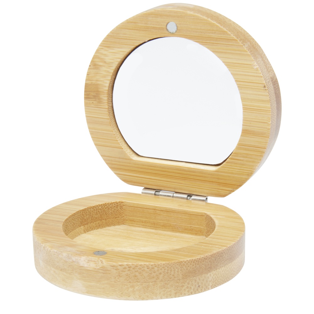 Logotrade promotional product image of: Afrodit bamboo pocket mirror